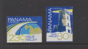 Panama  #694-95  (1986 Halley's Comet set) VFMNH  CV $3.60