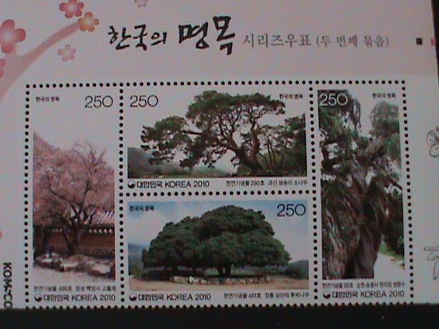 ​KOREA-2010-SC#2332-FAMOUS HISTORIC TREES OF KOREA -MNH-BLOCK VF-LAST ONE