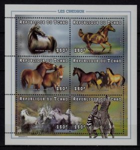 Chad 769G MNH m/s Horses SCV5.50