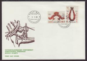 Finland 647-648 Horse Collar,Yoke 1980 U/A FDC