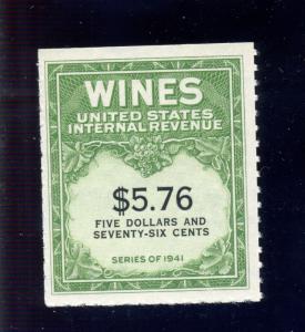 Scott #RE202 Wine Tax Revenue Unused Stamp NH (Stock#RE202-7)