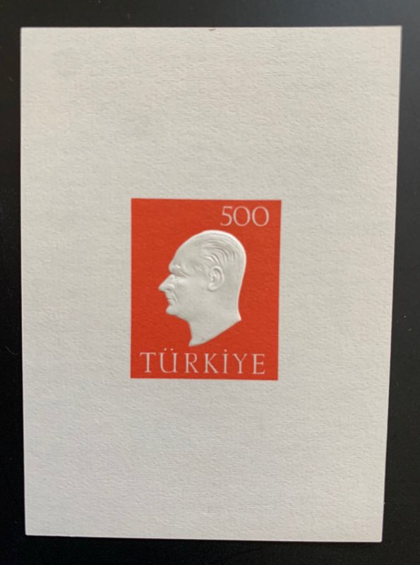 Turkey 1959 500k Ataturk MS, MNH. Scott 1472a, CV $4.00.  Isfila BL 9