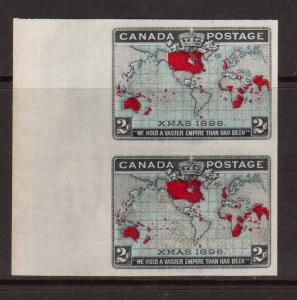 Canada #86bii XF Mint Imperforate Pair