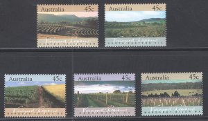 Australia  SC# 1262-1266  Mint (NH)   CV 4.00  ....   0331274/72/73/474
