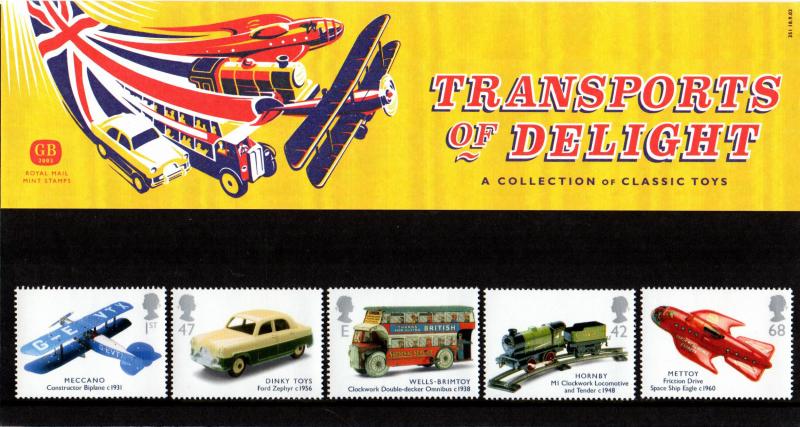 PRESENTATION PACK PP321 2003 - TRANSPORTS OF DELIGHT  (printed no.351)