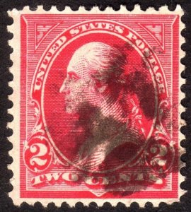 1895, US 2c, Washington, Used, Sc 267