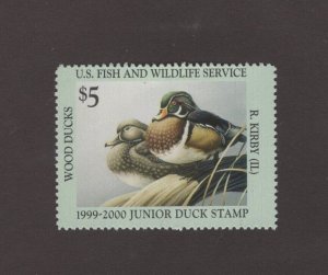JDS7 Junior Duck Stamp. Single.  MNH. OG.  #02 JDS7a