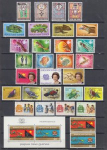 Z4956 JL Stamps ca 1070,s papua new guinea mnh 8 dif sets + s/s lot
