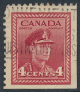 Canada  SC# 254  SG 380 Used ex booklet corner imperf  see details & scans