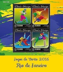 2016 S.Tome&Principe - Summer Games 2016. Scott Code: 3083
