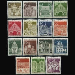 GERMANY 1966 - Scott# 936-51 Historic Buildings Set of 15 NH