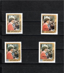 Antigua & Barbuda 1984 Sc 803a/b Gold and Silver surcharge on Sc 665 and Sc 674