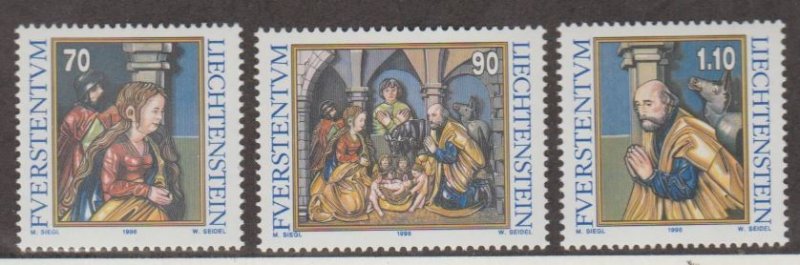 Liechtenstein Scott #1129-1130-1131 Stamps - Mint NH Set