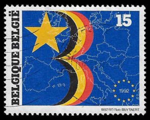 Belgium #1469 Used; 15fr Single European Market (1992)