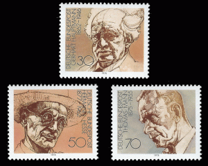 Germany FRG 1978 Sc 1267 a-c ** Nobel authors