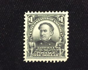 HS&C: Scott #311 Intense color large margin stamp. Great stamp. Used VF/XF LH
