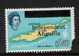 Anguilla #15 Very Fine Never Hinged Torn Corner But Still A VERY Rare Stamp