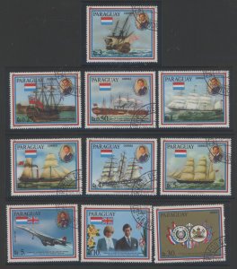 Paraguay #2000-2004 Used Single (Complete Set)