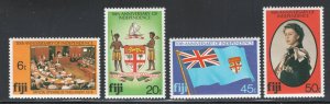 Fiji 1980 10th Anniversary of Independence Scott # 434 - 437 MH