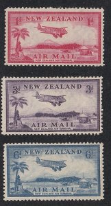 New Zealand  # C6-8, Airplane over Landing Field, Mint Hinged, 1/2 Hinged Cat.