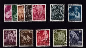 Liechtenstein  1951 New Definitive Scenes  VF+/Used(o)