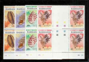 BARBADOS (26) All Diff Plate & Gutter Block Complete Sets All Mint Never Hinged