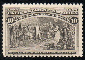 USA #237 Fine+ OG NH, neat stamp!