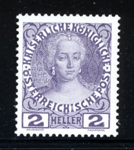 Austria 1908  Scott #111a MNH