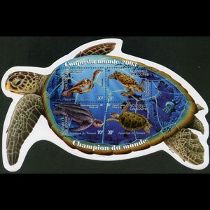 NEW CALEDONIA 2002 - Scott# 899e S/S Turtles NH