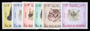 Sharjah, Ras Al Khaima, 1968 Cats, complete set, never hinged