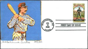 US FDC #4341 Sabrina Curtis Cachet Washington, DC  Baseball