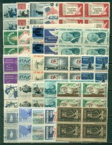 25 DIFFERENT SPECIFIC 5-CENT BLOCKS OF 4, MINT, OG, NH, GREAT PRICE! (2)