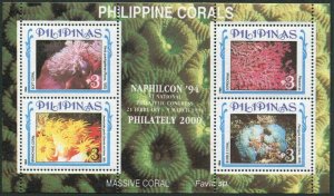 Philippines 2293e,MNH.Michel Bl.71-I. Corals,NAPHILCON-1994.