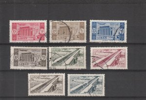 Lebanon  Scott#  C185-C192  Used  (1954 Various Designs)