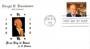 #2513 Dwight D. Eisenhower Doback FDC