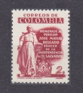 1957 Colombia 816 125th year of the death of Jose Matias Delgado