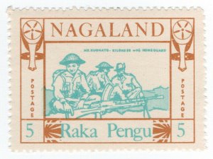 (I.B) India Cinderella : Nagaland Air Service 5Rp (Kughato Kilonser)