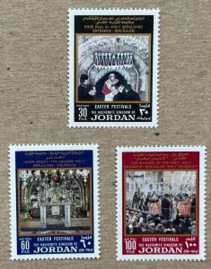 Jordan 1972 Pope, Easter, and Al Quds, MNH. Scott 690, C51-52, CV $4.05