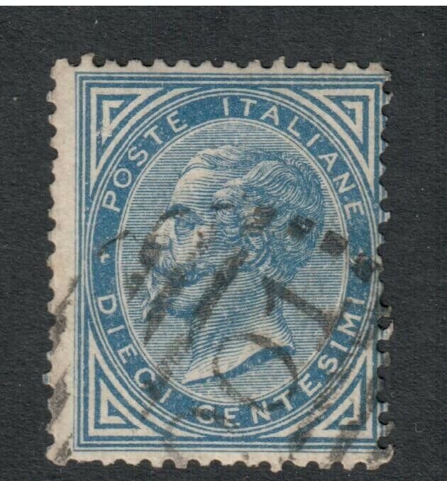 Italy # 28 , King Victor Emmanuel II , F-VF Used Stamp - I Combine S/H