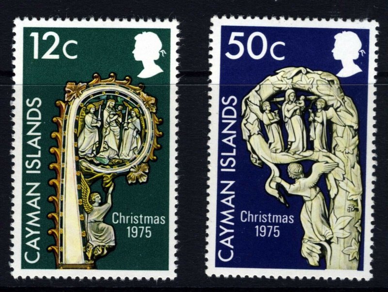 CAYMAN ISLANDS QE II 1975 The Christmas Set SG 396 & SG 397 MINT