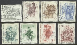 Germany Berlin Sc# 9N267-9N274 Used 1969 5pf-50pf 19th Century Berliners