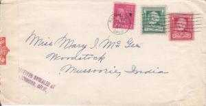 Richmond, CA to Mussoorie, India, 1940, See Remark  (C1522)