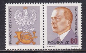Poland 1989 Sc 2929 World Post Day Stamp MNH