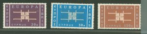 Cyprus #229-231  Single (Complete Set) (Europa)