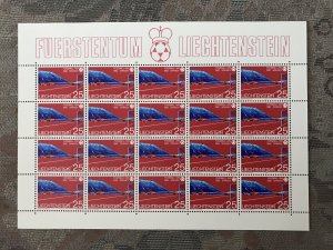 LIECHTENSTEIN #736 to 739 Sheet of 20 stamps Mint NH -Football World cup 1982