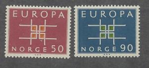 NORWAY SC# 441-2 F-VF MNH 1963