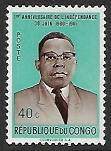 Congo Democratic Republic # 383 - President Kasavubu - MNH.....{KlBl21}