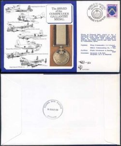 DM9a Award of the Conspicuous Gallantry Medal Signed by French (F)