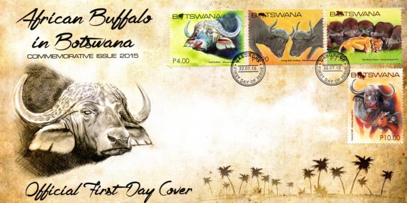 Botswana - 2015 Buffalo FDC