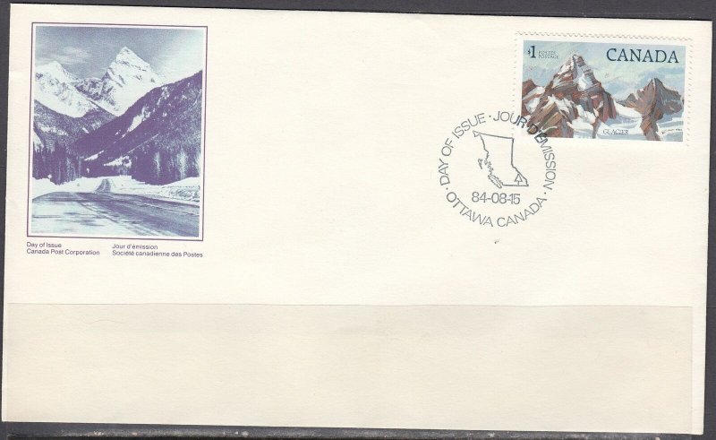 Canada Scott 934 FDC - 1984 National Parks Definitive